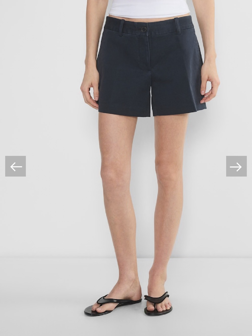 Aritzia Chino Lo-Rise Mid-Thigh Short